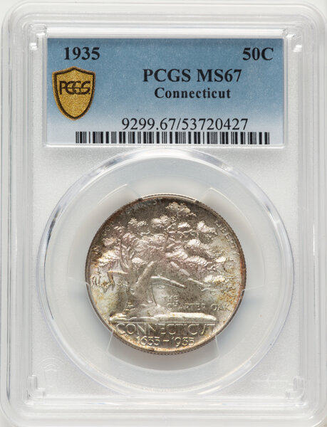 1935 50c Connecticut MS67 thumbnail 2