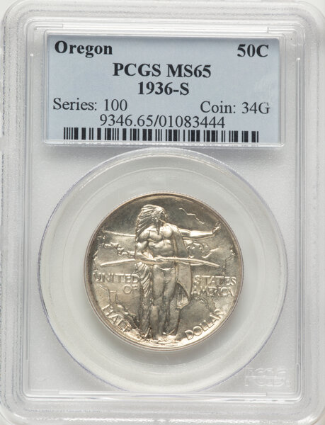 1936-S 50c Oregon Trail MS thumbnail 3