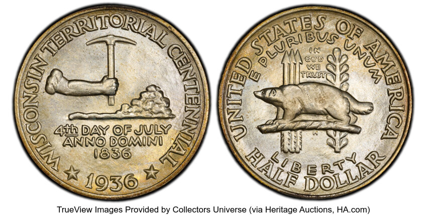 1936 50c Wisconsin MS thumbnail 8