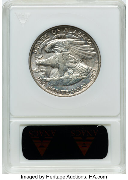 1921 50c Alabama AU58 CAC thumbnail 4