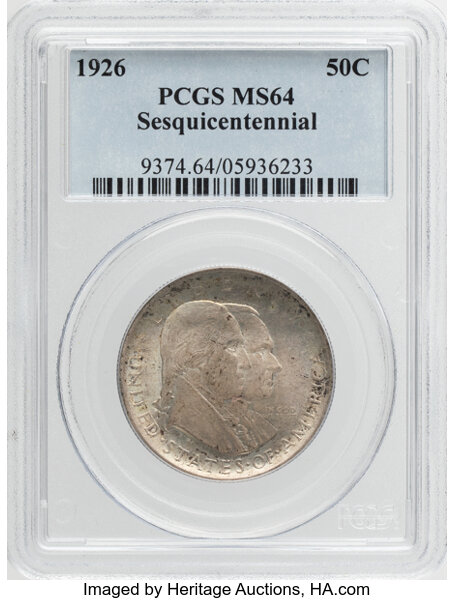 1926 50c Sesquicentennial MS thumbnail 9