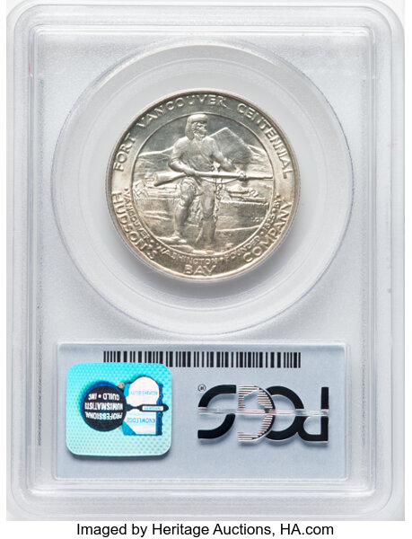 1925 50c Fort Vancouver MS64 CAC thumbnail 2