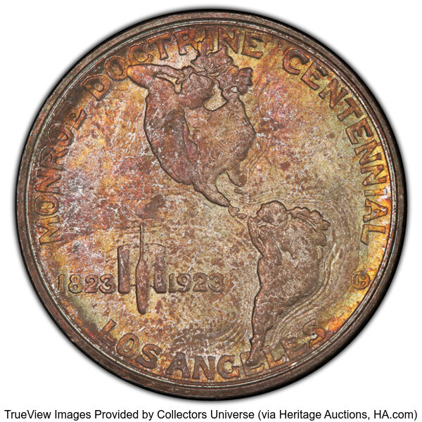 1923-S 50c Monroe Doctrine MS65 thumbnail 4