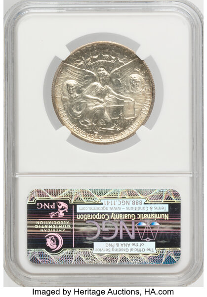 1936 50c Texas MS66 CAC thumbnail 4