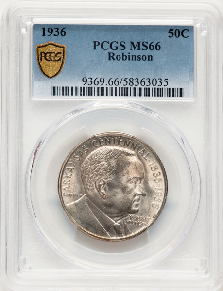 1936 50c Robinson - Arkansas MS66 thumbnail 4