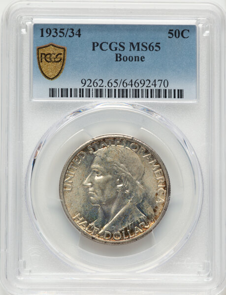 1935/34 50c Boone MS65 thumbnail 2