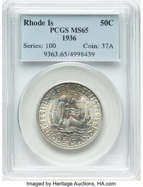 1936 50c Rhode Island MS thumbnail 4