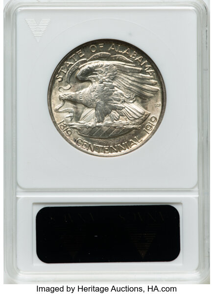 1921 50c Alabama MS60 CAC thumbnail 2