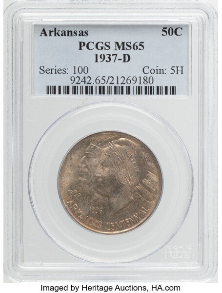 1937-D 50c Arkansas MS thumbnail 3