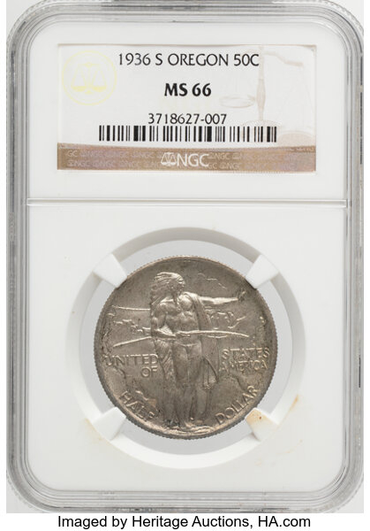 1936-S 50c Oregon Trail MS thumbnail 4