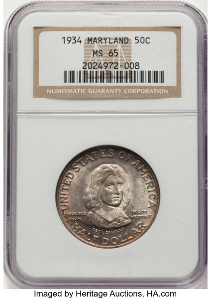 1934 50c Maryland MS thumbnail 5