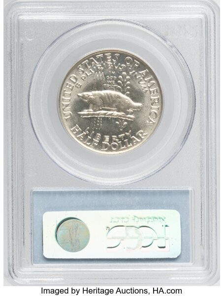 1936 50c Wisconsin MS66 CAC thumbnail 4