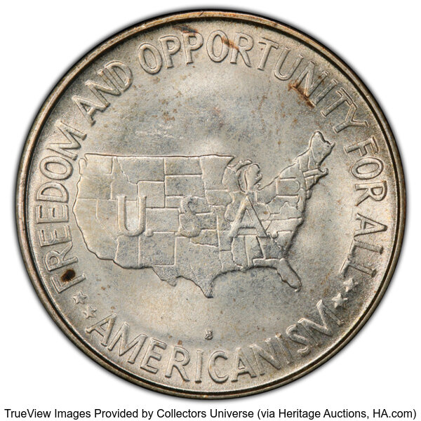 1954-S 50c Washington-Carver MS66 thumbnail 2