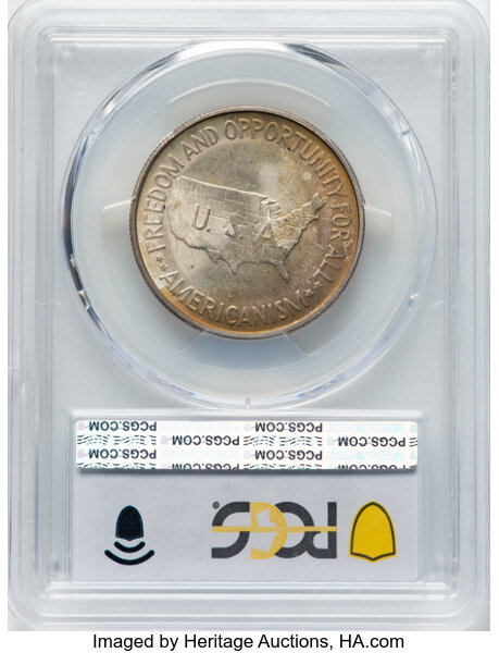 1951-S 50c Washington-Carver MS66 thumbnail 6