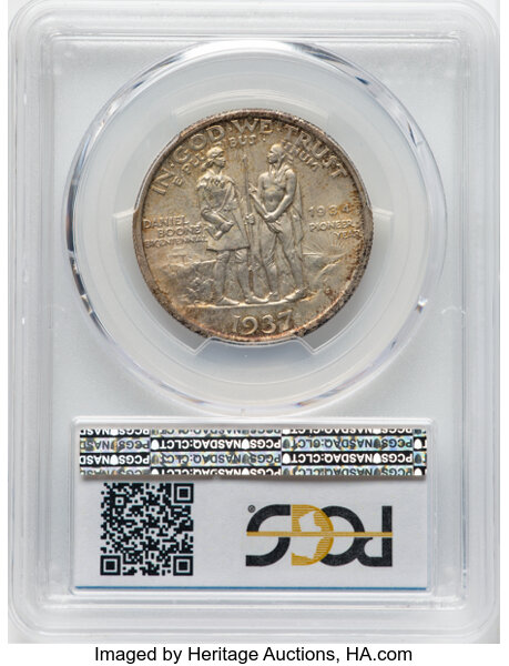 1937-S 50c Boone MS67 thumbnail 2