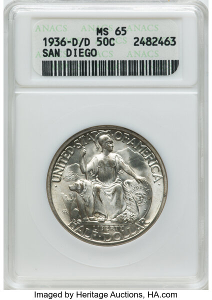 1936-D 50c San Diego Expo MS thumbnail 6
