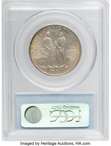 1937-S 50c Boone MS66 CAC thumbnail 2