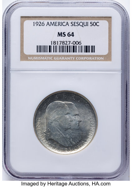1926 50c Sesquicentennial MS thumbnail 7