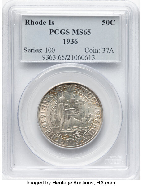 1936 50c Rhode Island MS thumbnail 6
