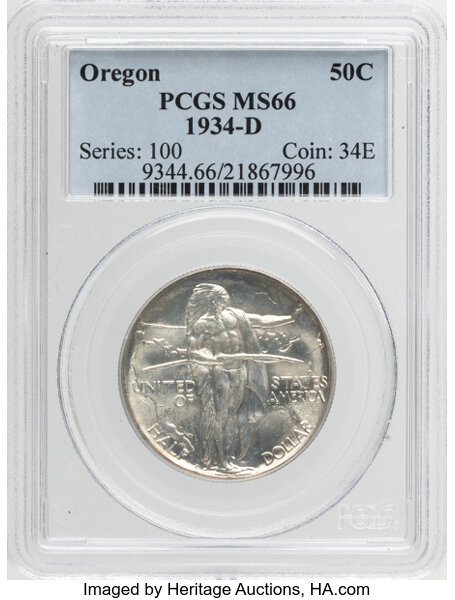 1934-D 50c Oregon Trail MS thumbnail 5