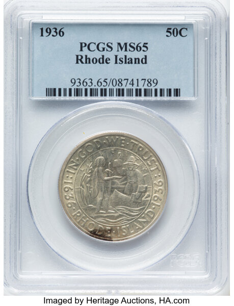 1936 50c Rhode Island MS thumbnail 8
