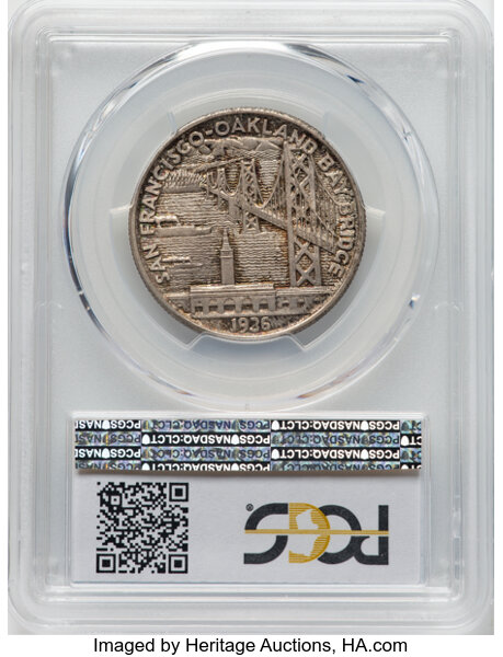 1936-S 50c Bay Bridge MS66 thumbnail 2
