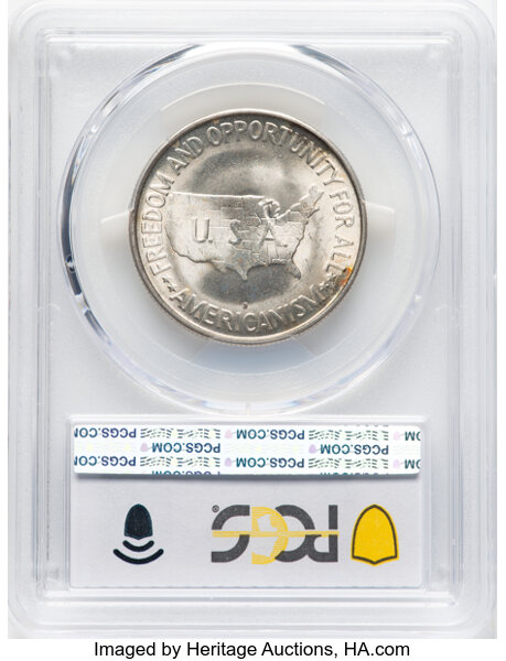1953-S 50c Washington-Carver MS66 CAC thumbnail 2
