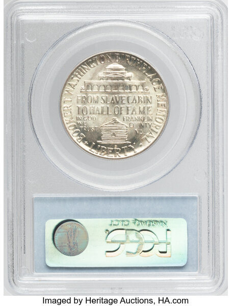 1950-D 50c Booker T. Washington AU55 CAC thumbnail 24