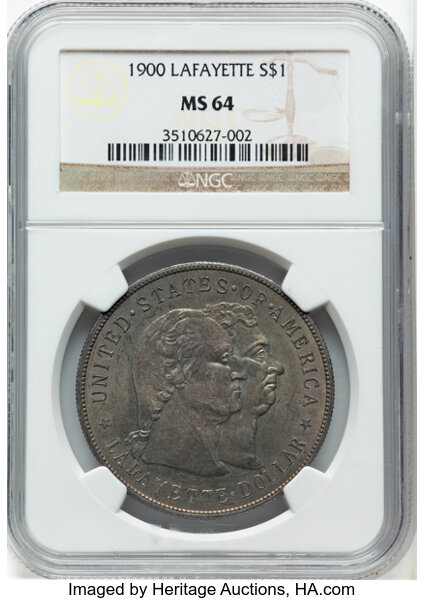 Image for 1900 $1  Lafayette, DuVall-3D MS