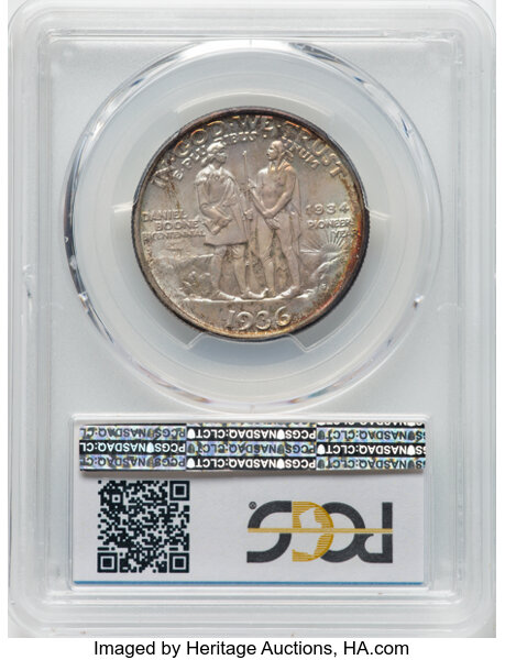 1936-S 50c Boone MS67 thumbnail 2