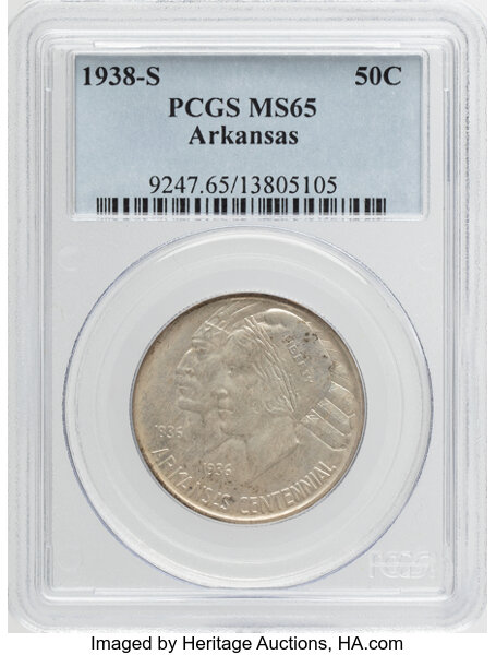 1938-S 50c Arkansas MS thumbnail 2