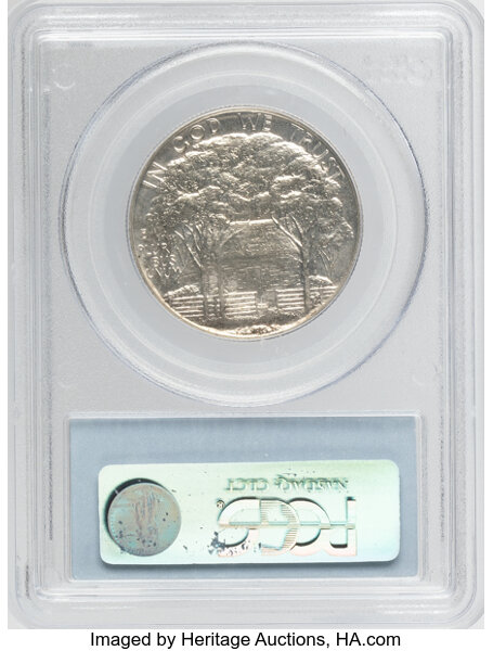 1922 50c Grant Memorial, with Star MS62 CAC thumbnail 2