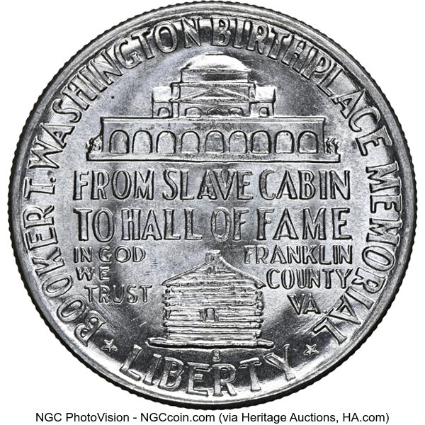 1948-S 50c Booker T. Washington MS68 CAC thumbnail 2