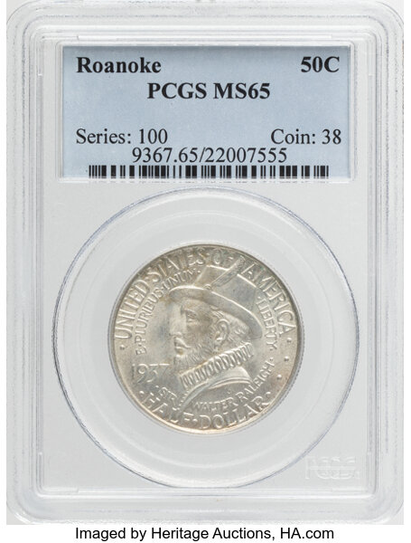 1937 50c Roanoke Island MS thumbnail 5