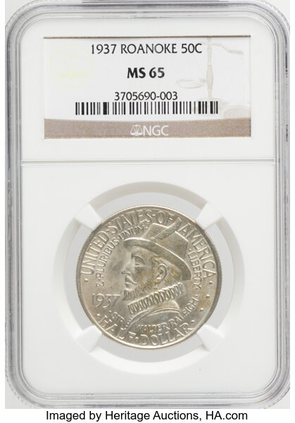 1937 50c Roanoke Island MS thumbnail 4