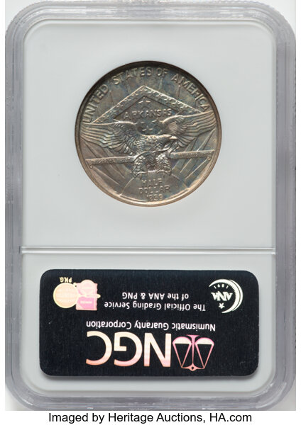 1939 50c Arkansas MS65 thumbnail 2