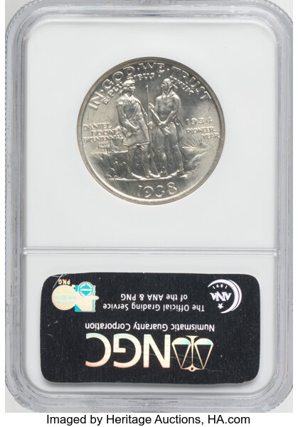 1938 50c Boone MS66 thumbnail 2