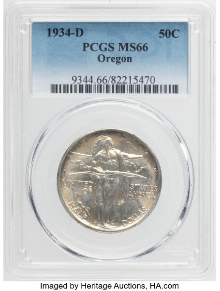1934-D 50c Oregon Trail MS thumbnail 4