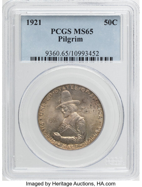 1921 50c Pilgrim MS thumbnail 5