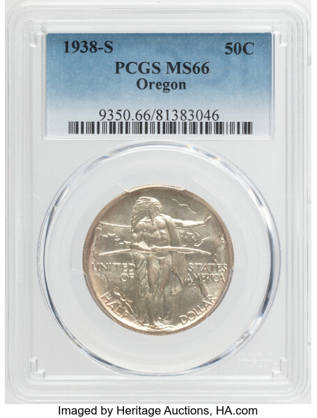 1938-S 50c Oregon Trail MS thumbnail 4