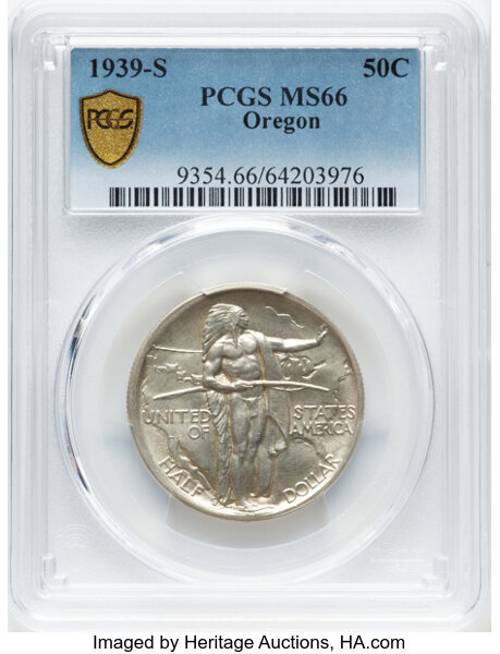 1939-S 50c Oregon Trail MS66 thumbnail 2