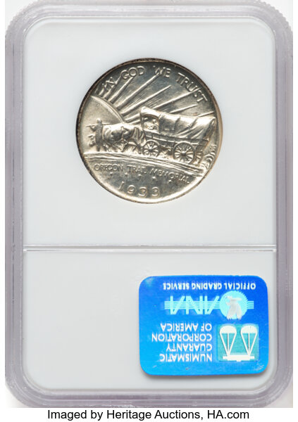 1933-D 50c Oregon Trail MS65 CAC thumbnail 4