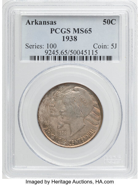 1938 50c Arkansas MS thumbnail 3