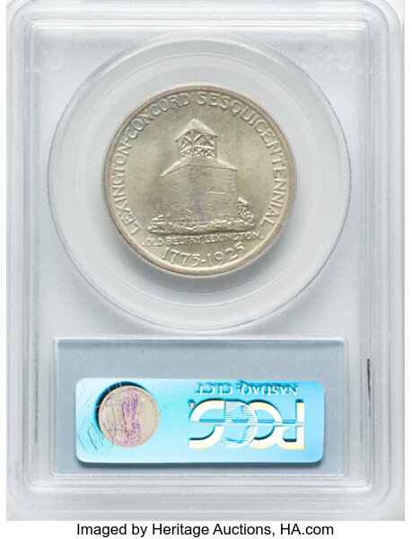 1925 50c Lexington-Concord MS65 thumbnail 4