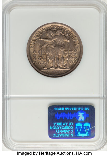 1921 50c Missouri AU53 thumbnail 16