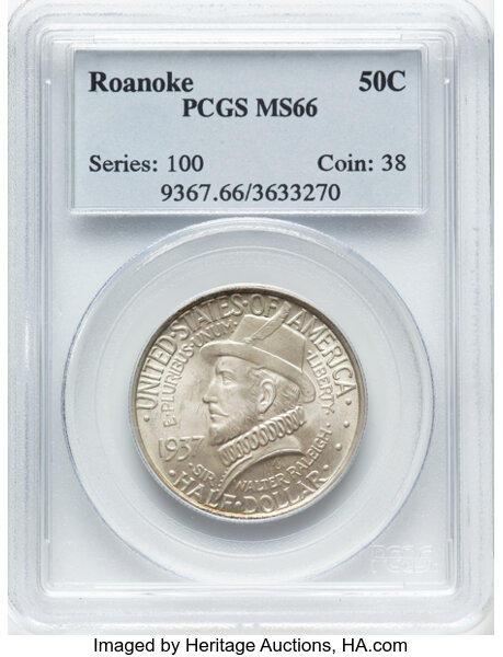 1937 50c Roanoke Island MS thumbnail 3