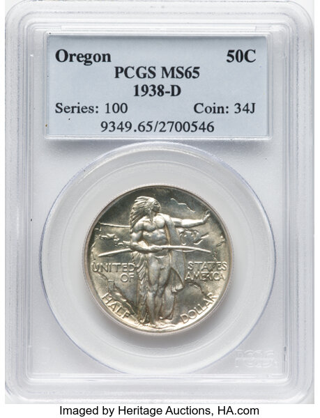1938-D 50c Oregon Trail MS thumbnail 4