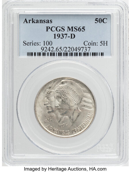 1937-D 50c Arkansas MS thumbnail 4
