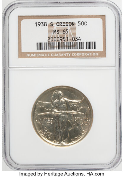 1938-S 50c Oregon Trail MS thumbnail 3