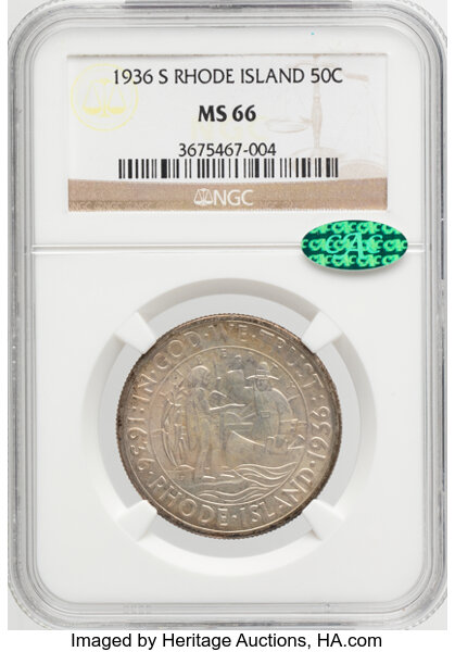 1936-S 50c Rhode Island MS thumbnail 2